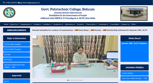 Govt Polytechnic College Behram