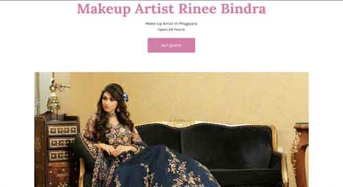 Makeup Artist Rinee Bindra Phagwara