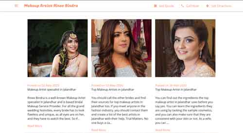 Makeup Artist Rinee Bindra Jalandhar